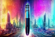 科技与创新海报，马克笔的未来之路